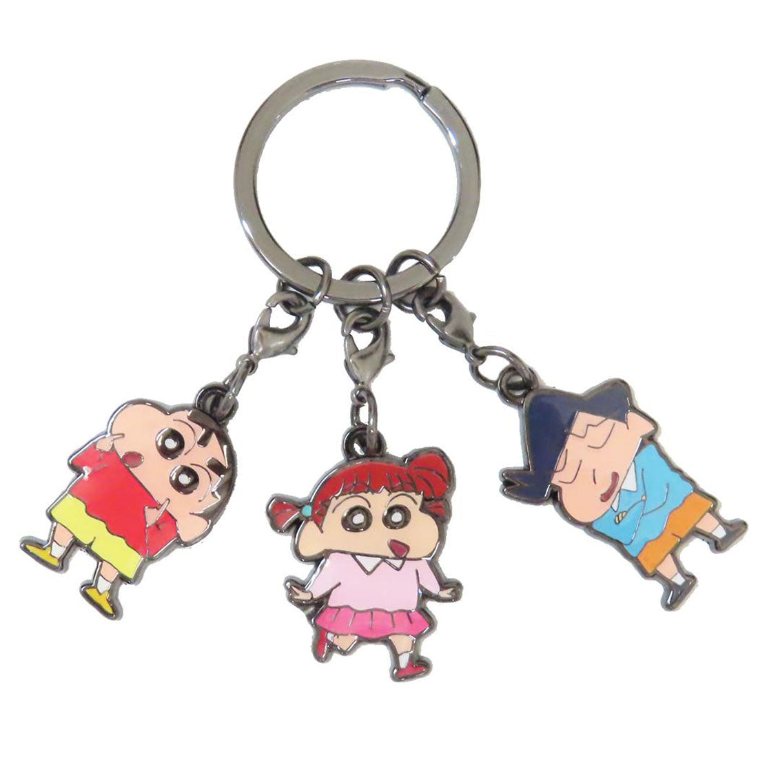 シネマコレクション cinemacollection クレヨンしんちゃん キーホルダー 3連キーリング しんちゃん＆ネネちゃん＆風間くん エスケイジャパン プレゼント アニメキャラクター グッズ マルチカラー