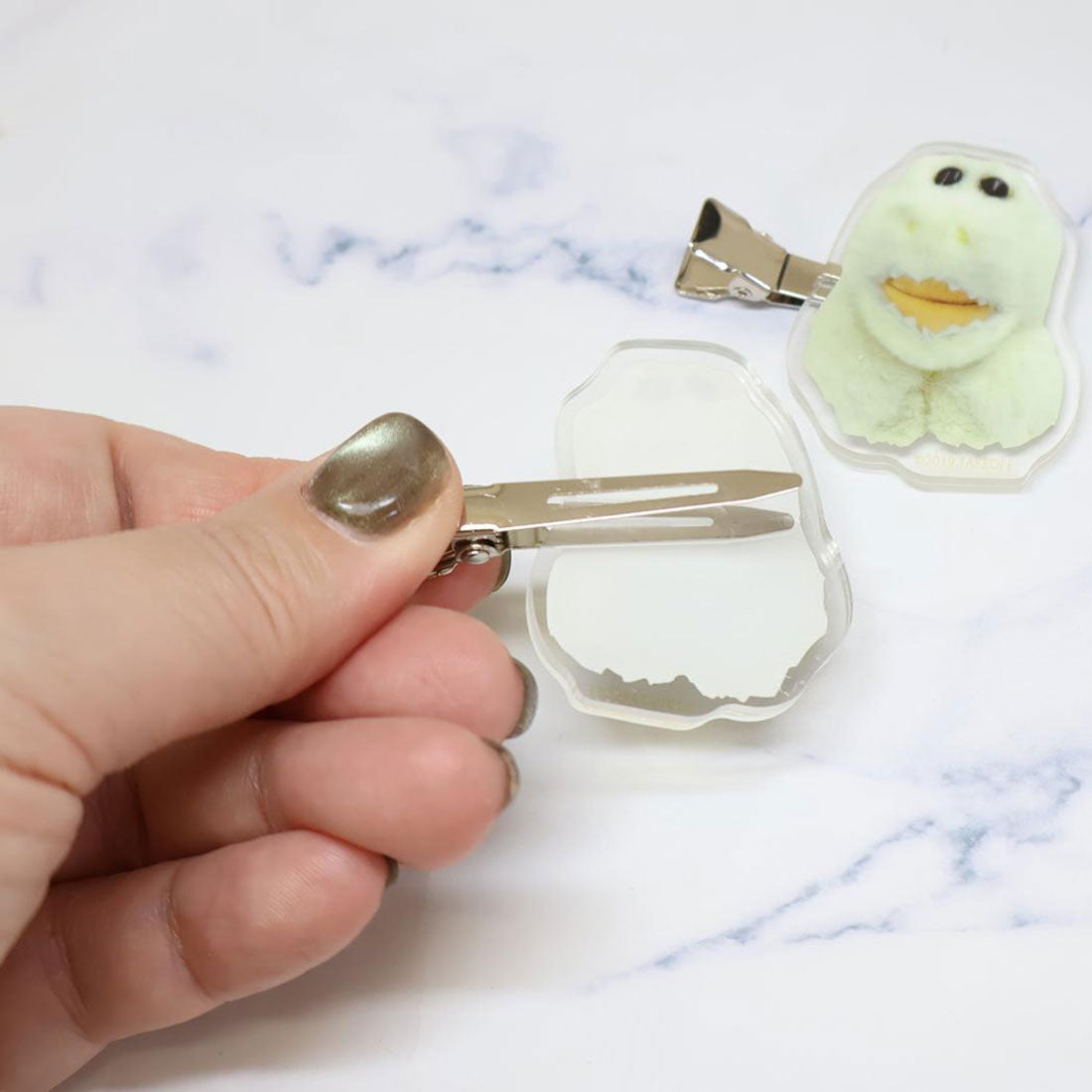 シネマコレクション cinemacollection ワーリーフレンズ ヘアアクセ アクリルヘアクリップ ホーリー Green Flash 前髪クリップ キャラクター グッズ グリーン