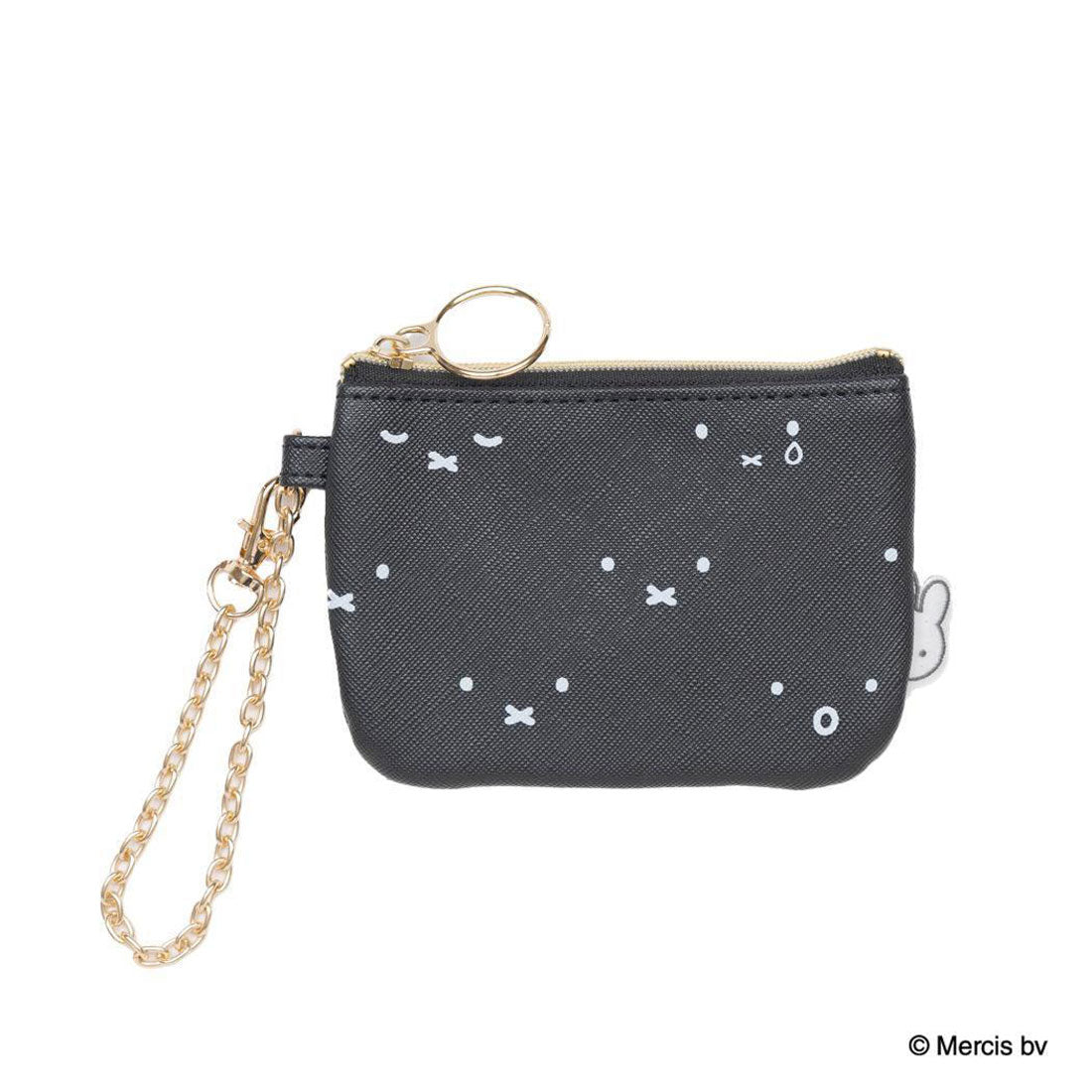 シネマコレクション cinemacollection ミッフィー 定期入れ MIFFY コイン＆パスケース フェイスパターン ブラック ディックブルーナ エフエービージャパン ICカードケース 小銭入れ 絵本キャラクター グッズ 他