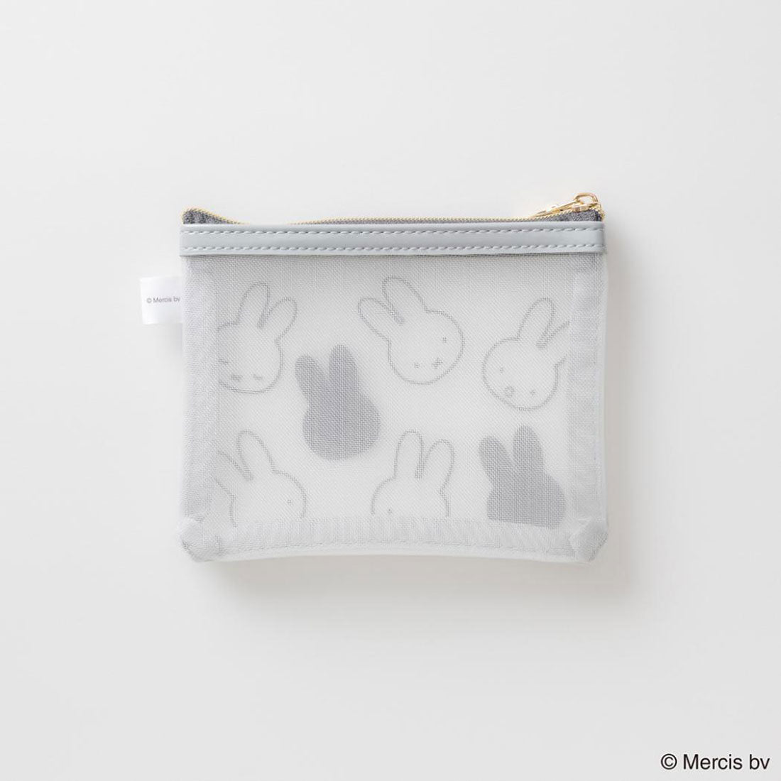 シネマコレクション cinemacollection ミッフィー 平ポーチ MIFFY FLOCKY ミニフラットポーチ グレー ディックブルーナ エフエービージャパン 小物入れ 絵本キャラクター グッズ 他