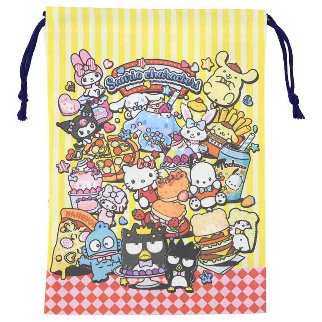 シネマコレクション cinemacollection サンリオキャラクターズ 巾着袋 きんちゃくポーチ アメリカンダイナー サンリオ ワタナベ 小物入れ キャラクター グッズ 他