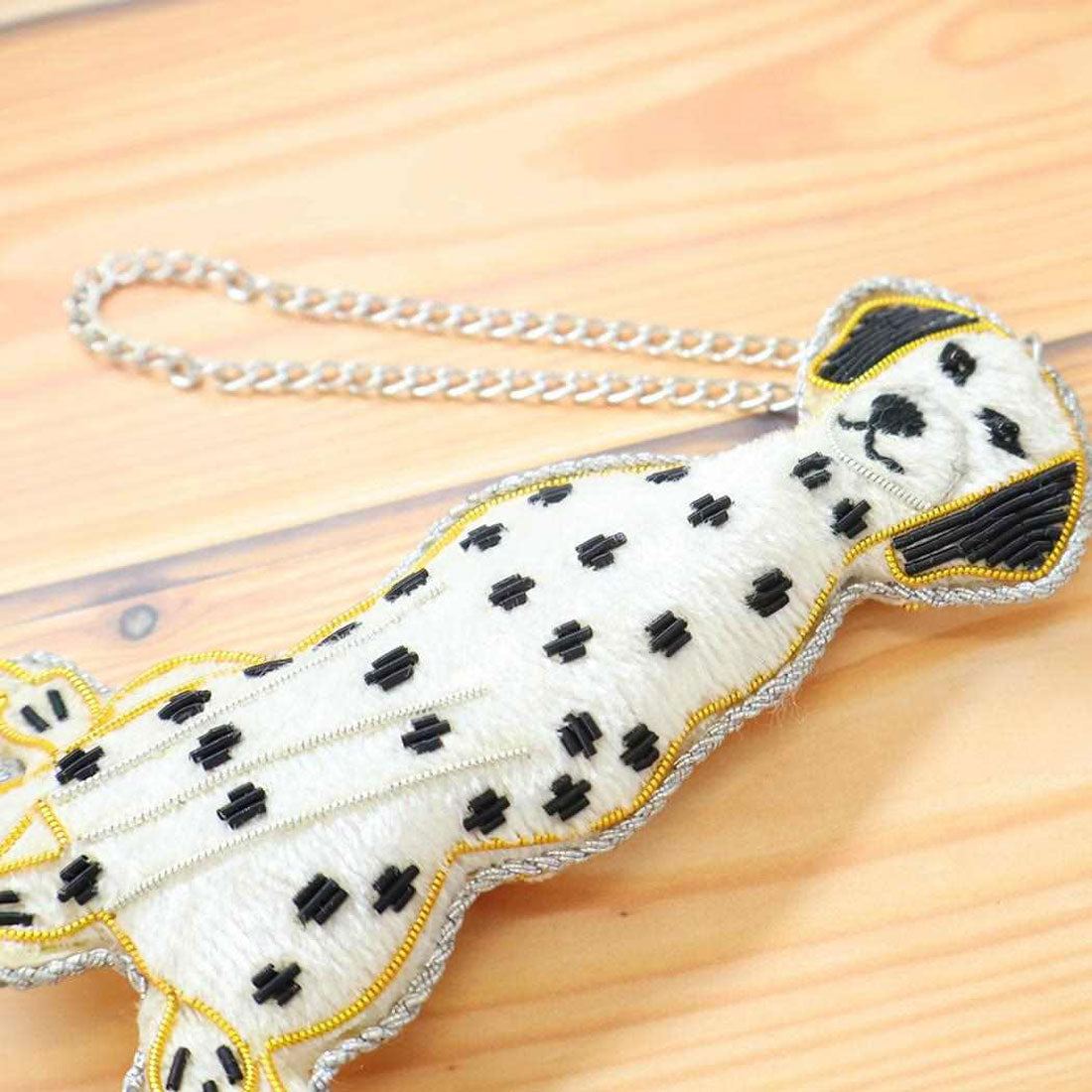 シネマコレクション cinemacollection ouaf ouaf＆miaou marche バッグチャーム キーチャーム ザリ刺繍 ダル いぬ フレンズヒル かわいい プレゼント グッズ 他