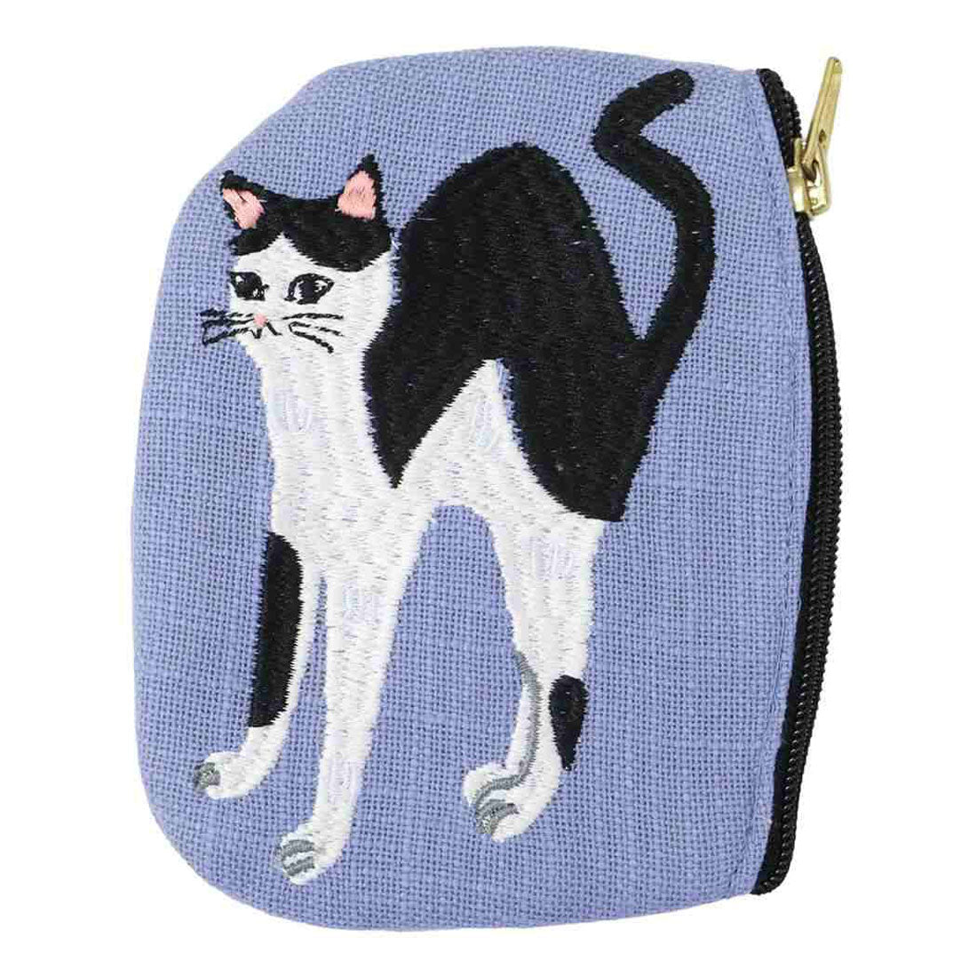シネマコレクション cinemacollection ouaf ouaf＆miaou marche ミニポーチ 刺繍ポーチ クロブチ ねこ フレンズヒル かわいい 小物入れ プレゼント グッズ 他