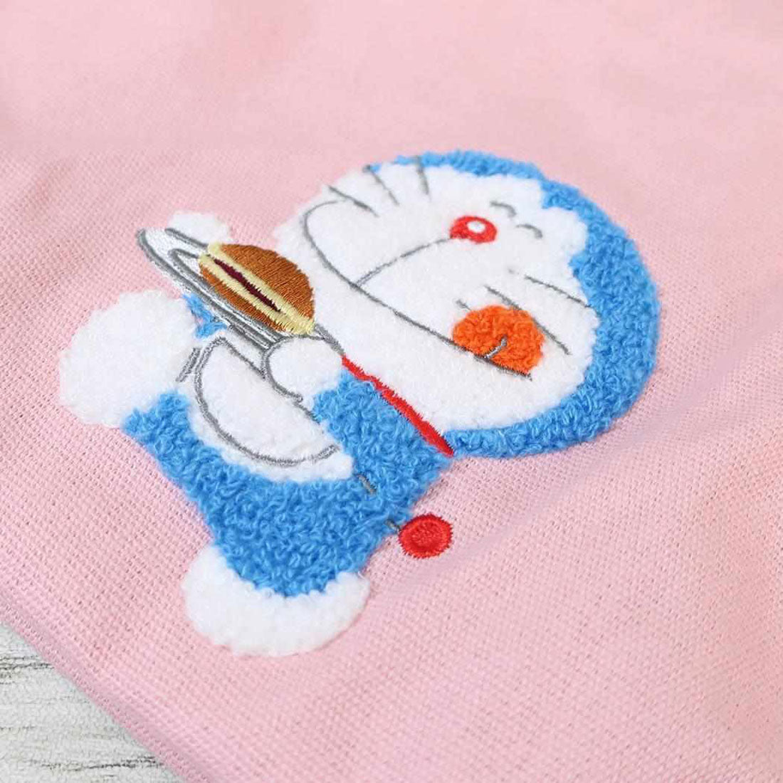 シネマコレクション cinemacollection ドラえもん 巾着袋 相良刺繍巾着 ピンク 藤子F不二雄 アイアップ きんちゃくポーチ 小物入れ サガラ刺繍 アニメキャラクター グッズ 他
