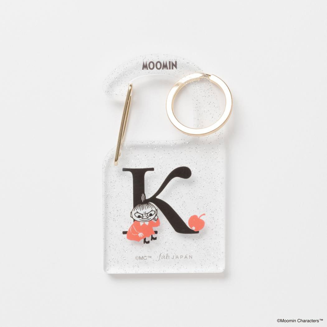 シネマコレクション cinemacollection ムーミン キーリング イニシャルカラビナチャーム リトルミイ K 北欧 エフエービージャパン MOOMIN INITIAL チャーム キャラクター グッズ 他