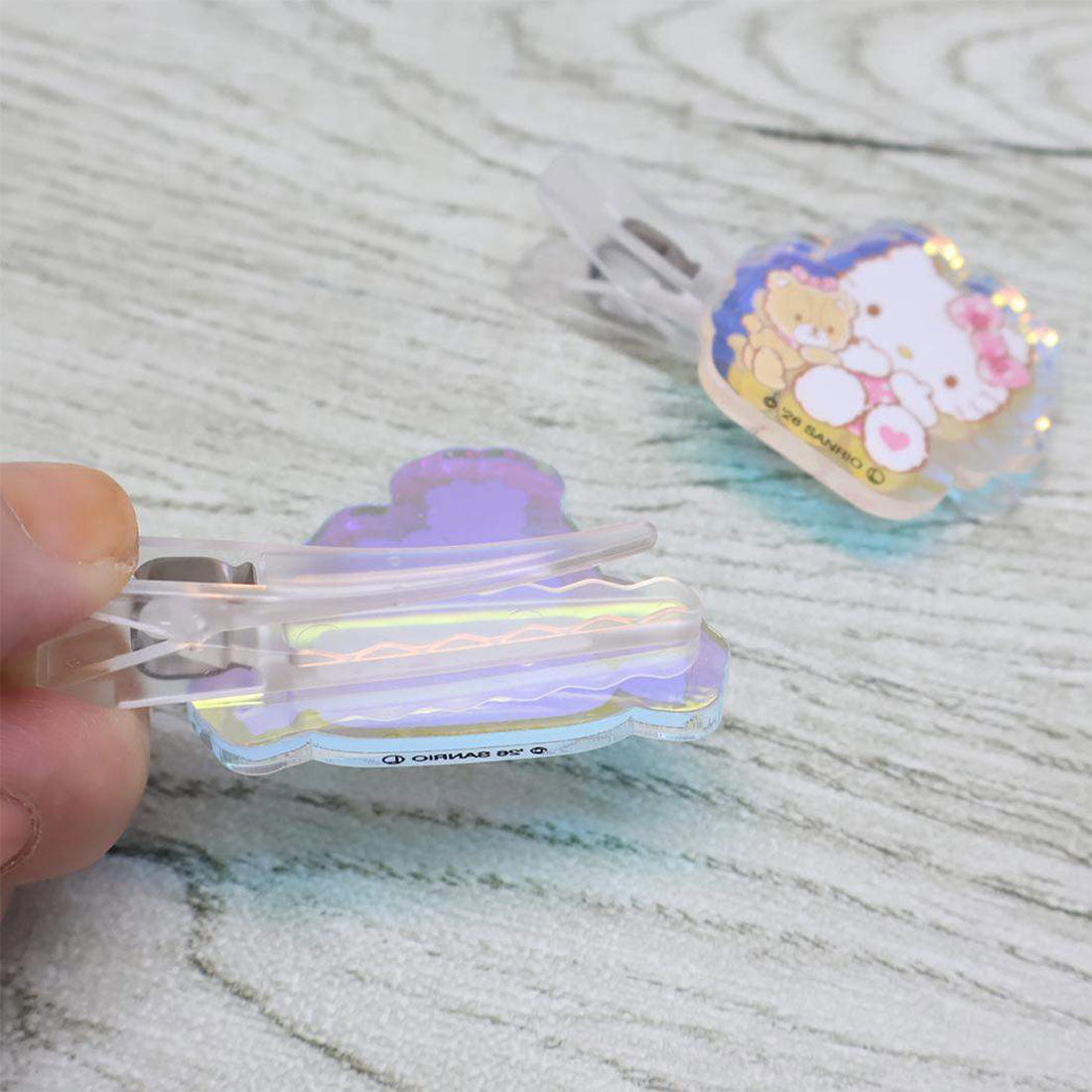 シネマコレクション cinemacollection ハローキティ ヘアアクセ オーロラアクリルヘアクリップ サンリオ JUNKADO 前髪クリップ キャラクター グッズ 他