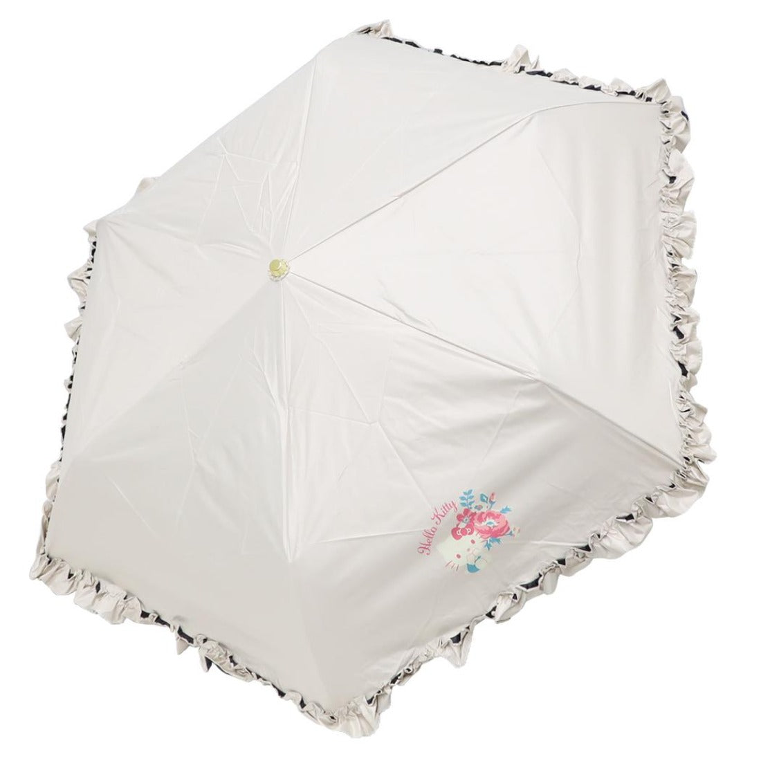 シネマコレクション cinemacollection ハローキティ 折り畳み傘 晴雨兼用折畳傘 かわいいフリルタイプ フラワー サンリオ ジェイズプランニング 耐風傘 子供用 キャラクター グッズ 他