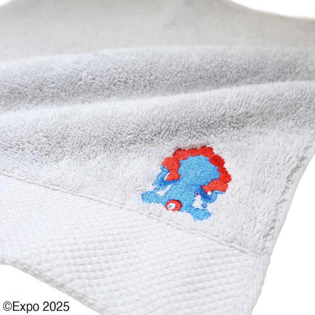 シネマコレクション cinemacollection ミャクミャク ミニタオル 刺繍 タオルハンカチ 大阪EXPO グレー 2025大阪 関西万博 タオル美術館 プレゼント 汗拭きタオル キャラクター グッズ 他
