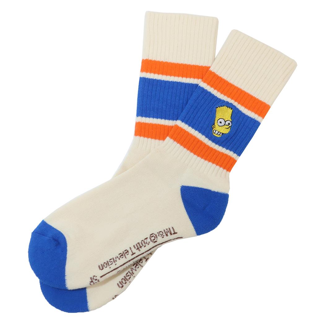 シネマコレクション cinemacollection シンプソンズ 女性用靴下 Old School Socks レディースソックス バート フェイスB スモールプラネット オールドスクールソックス キャラクター,メーカー指定色