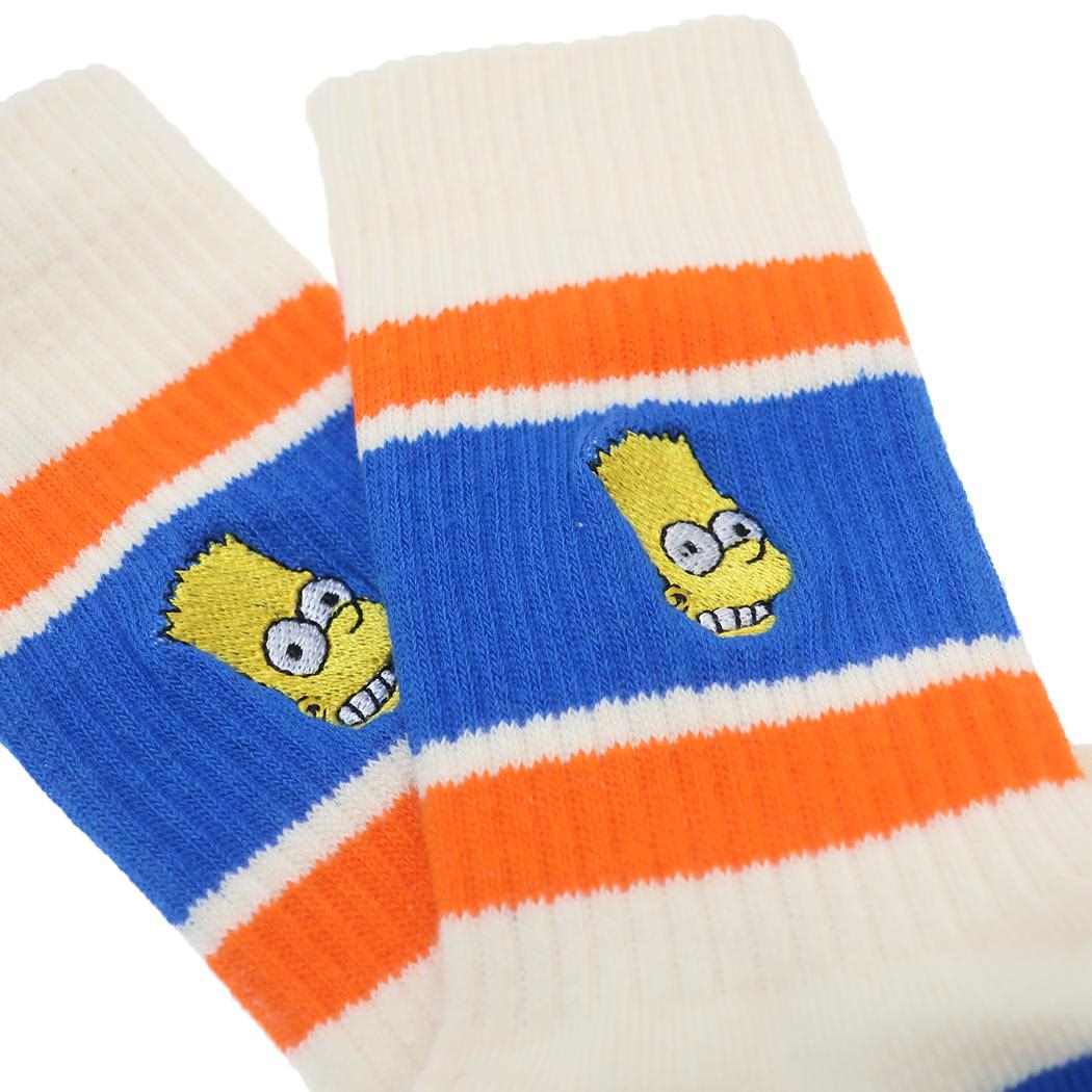 シネマコレクション cinemacollection シンプソンズ 女性用靴下 Old School Socks レディースソックス バート フェイスB スモールプラネット オールドスクールソックス キャラクター