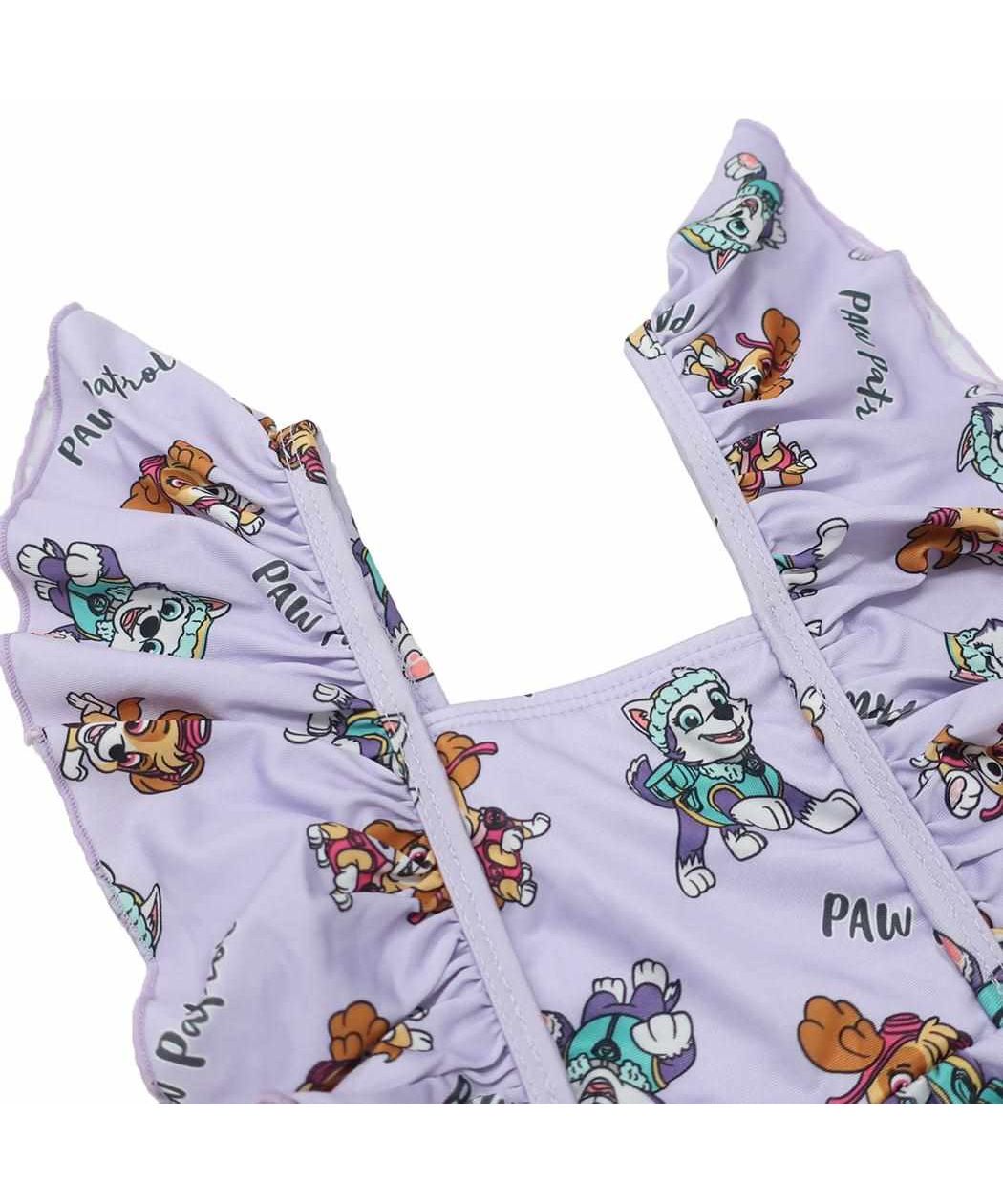 シネマコレクション cinemacollection パウパトロール 水着 女児セパレート水着 ラベンダー カイタックファミリー キッズ 子ども ジュニア プール 海 アニメキャラクター グッズ  （120cm） 120cm