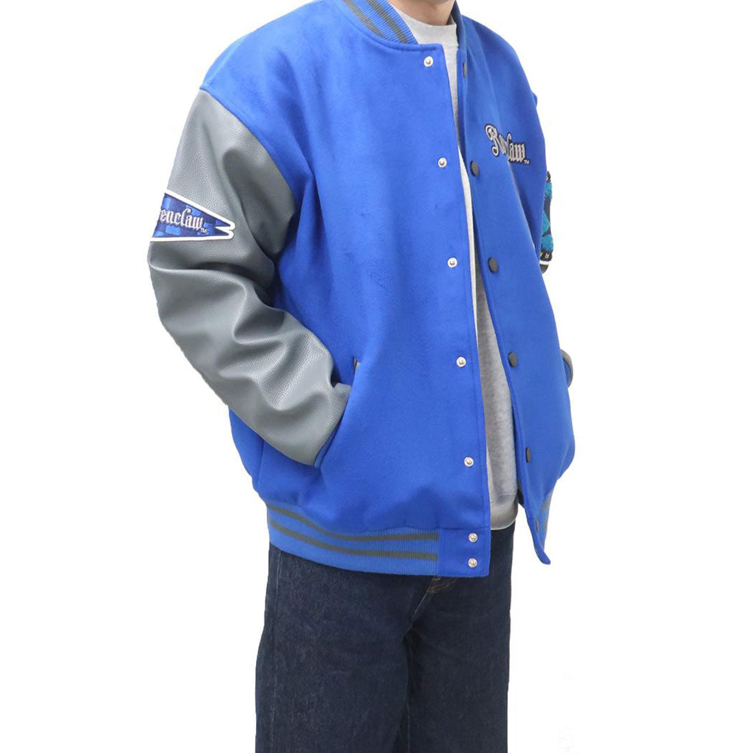 シネマコレクション cinemacollection ハリーポッター アウター メンズ スタジャン レイブンクロー ロゴ 3L ワーナーブラザース 丸眞 プレゼント スカジャン 映画キャラクター グッズ ブルー