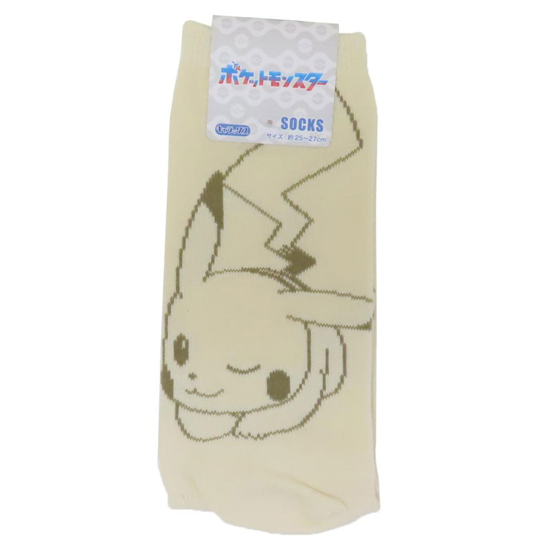 シネマコレクション cinemacollection ポケットモンスター 男性用靴下 メンズハイソックス ピカチュウ BG ポケモン スモールプラネット キャラックス キャラクター グッズ イエロー