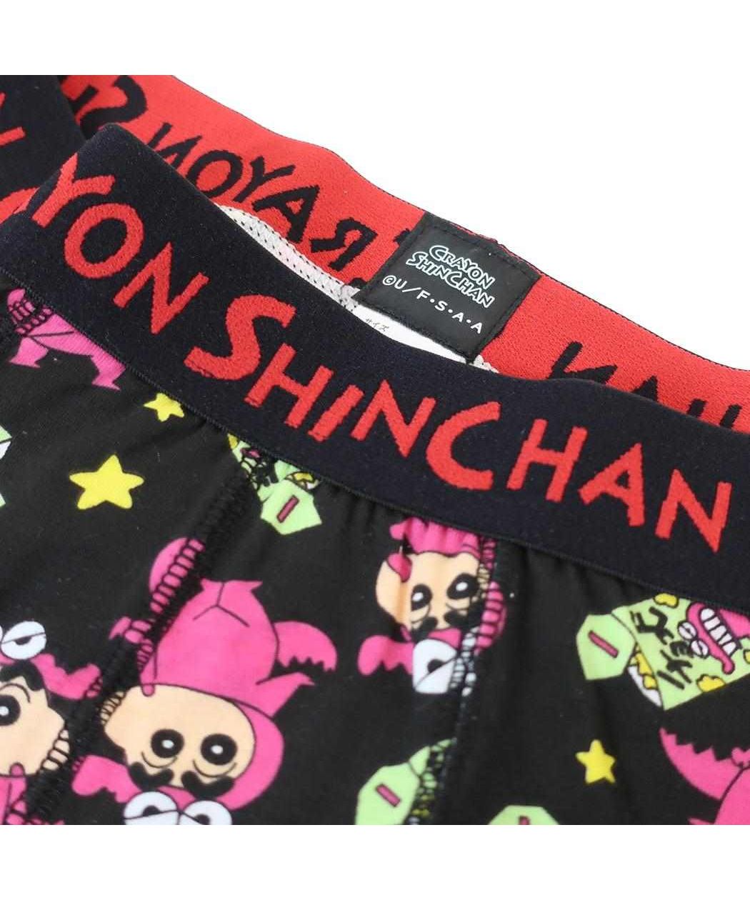 シネマコレクション cinemacollection クレヨンしんちゃん[男性用下着]ボクサーブリーフ チョコビ BK 【返品不可商品】