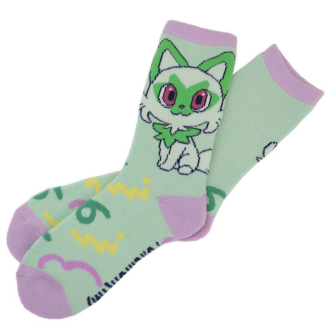 シネマコレクション cinemacollection ポケットモンスター 女性用防寒室内靴下 ぽっかぽかルームソックス ニャオハ ポップ ポケモン スモールプラネット ウォーマー雑貨 キャラクター グッズ グリーン