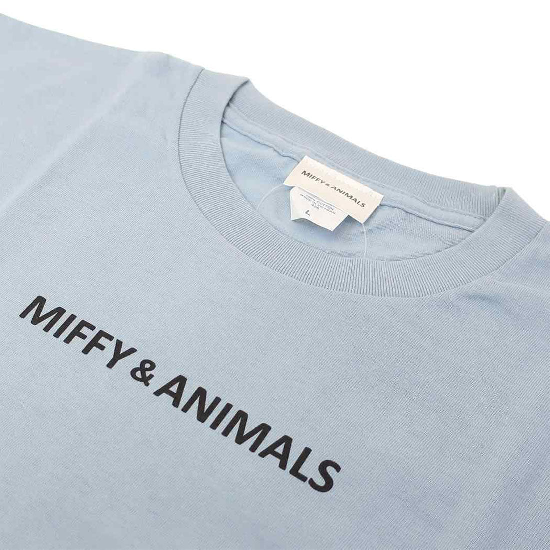 シネマコレクション cinemacollection ミッフィー Tシャツ MIFFY ＆ ANIMALS Lサイズ ディックブルーナ ワタナベ ファッション 絵本キャラクター グッズ ブルー