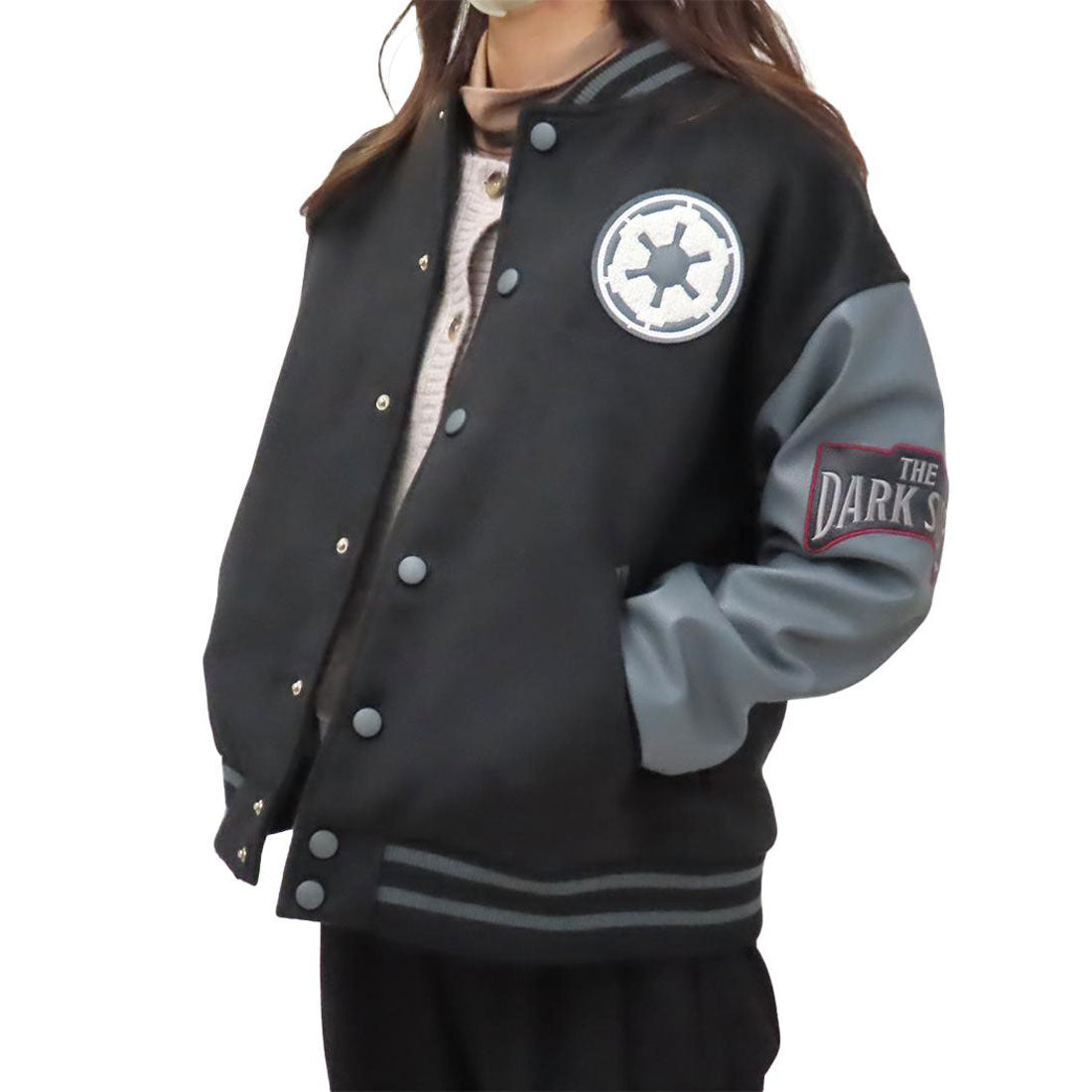 シネマコレクション cinemacollection スターウォーズ アウター レディース スタジャン ダークサイドレッド L STAR WARS 丸眞 プレゼント スカジャン オーバーサイズ キャラクター グッズ ブラック