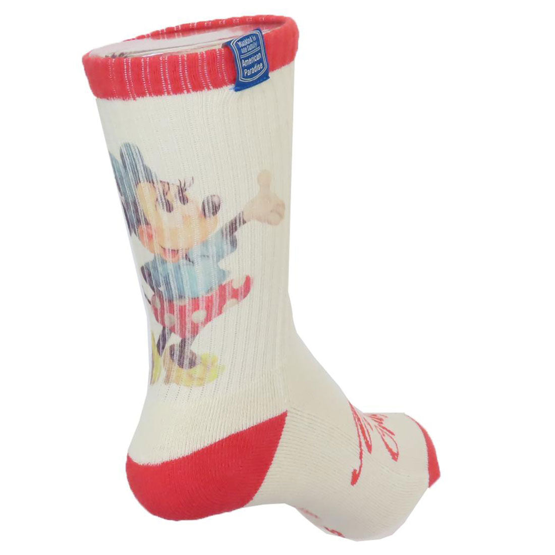 シネマコレクション cinemacollection ミニーマウス 女性用靴下 ソックス American Paradise ポーズ ディズニー スモールプラネット 女の子 キャラクター グッズ レッド
