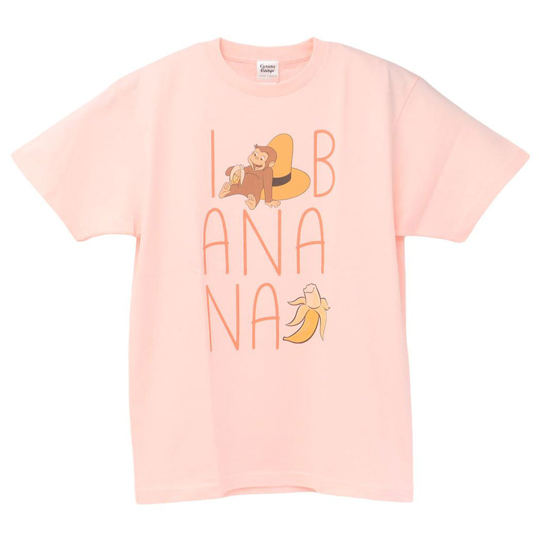 シネマコレクション cinemacollection おさるのジョージ Tシャツ T-SHIRTS バナナ Lサイズ スモールプラネット 半袖 コレクション雑貨 プレゼント 絵本キャラクター グッズ ピンク