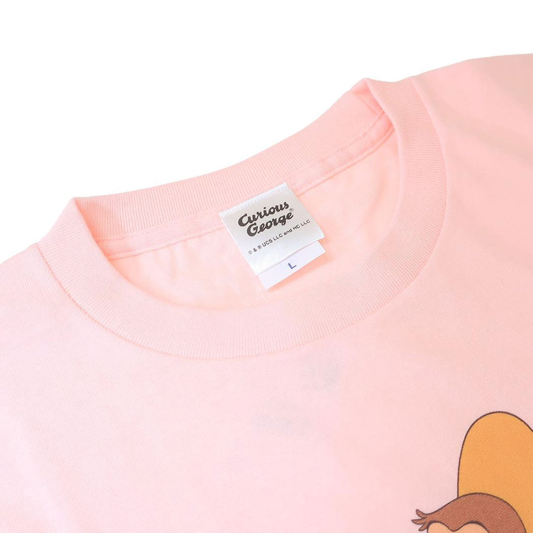 シネマコレクション cinemacollection おさるのジョージ Tシャツ T-SHIRTS バナナ Lサイズ スモールプラネット 半袖 コレクション雑貨 プレゼント 絵本キャラクター グッズ ピンク