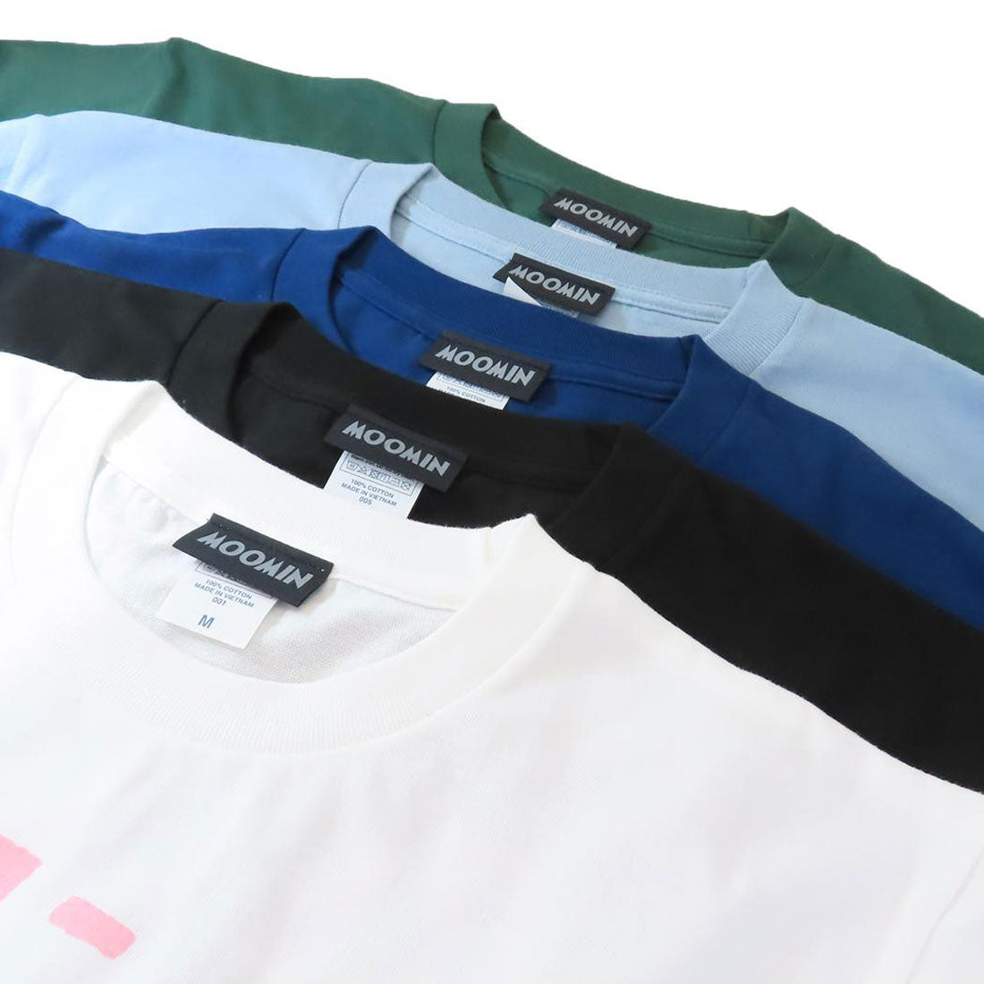 シネマコレクション cinemacollection ムーミン Tシャツ T-SHIRTS ニョロニョロ GN Mサイズ 北欧 ワタナベ 半袖 キャラクター グッズ グリーン