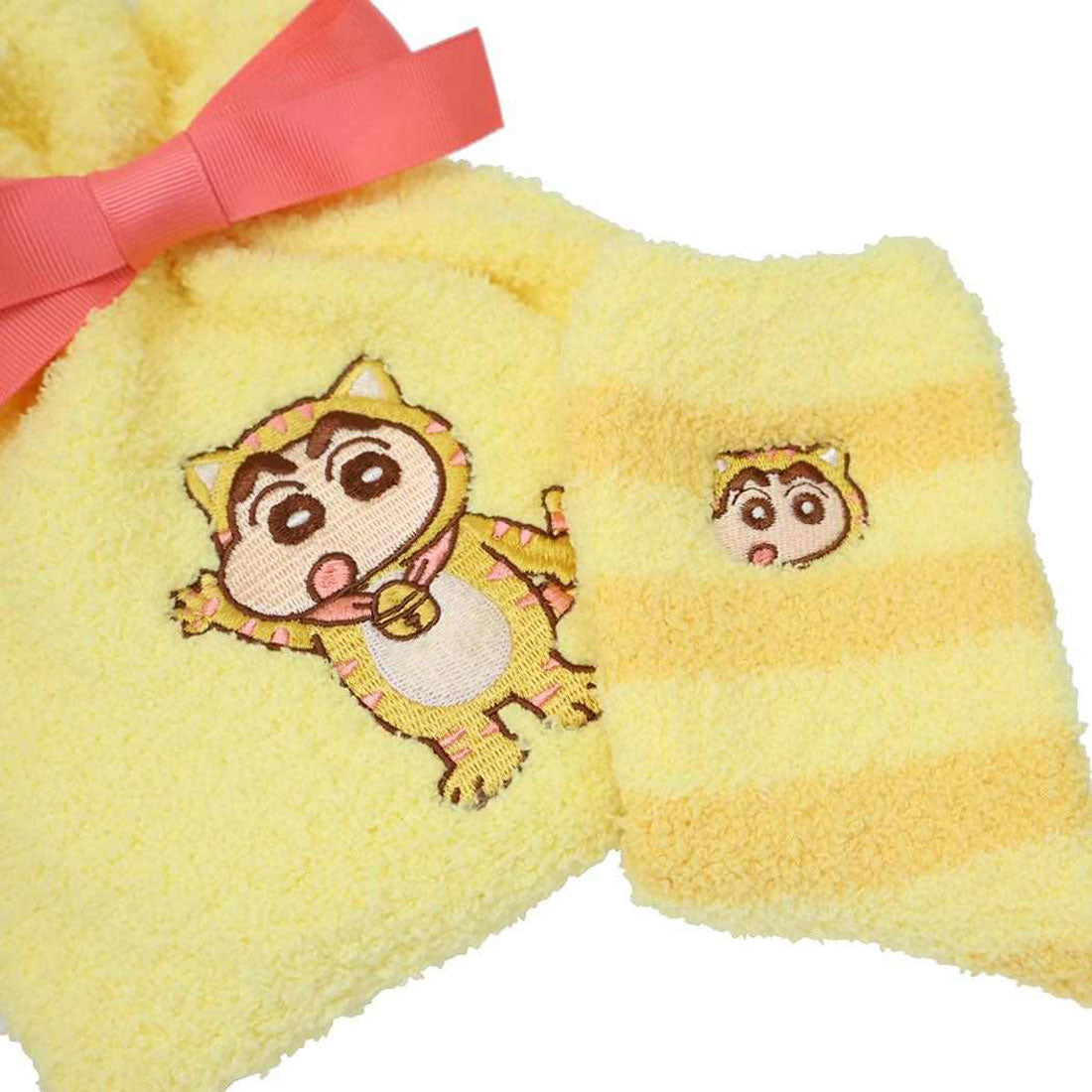 シネマコレクション cinemacollection クレヨンしんちゃん もこもこソックス もこもこ靴下in巾着 ねこ スモールプラネット ウォーマー雑貨 アニメキャラクター グッズ 他