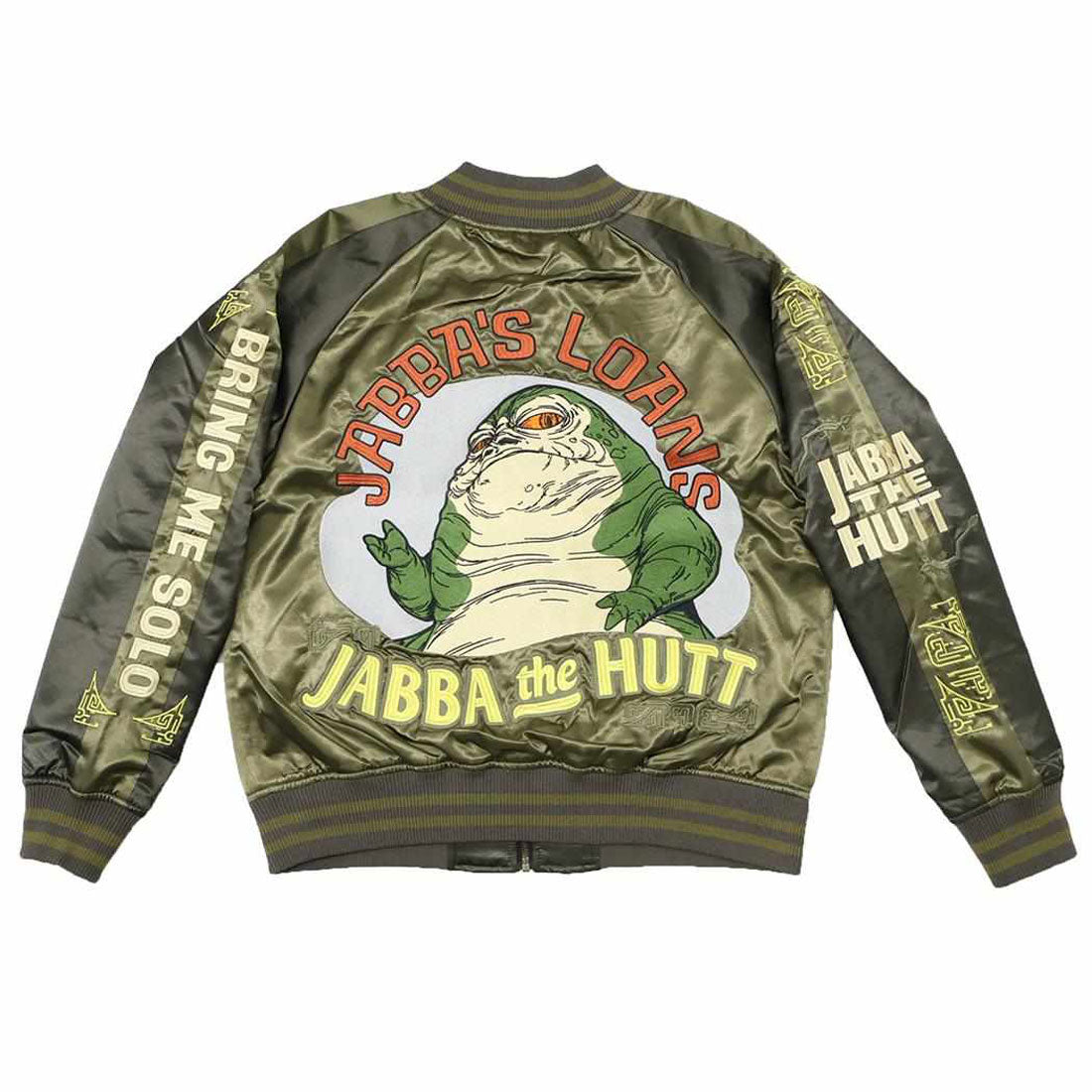 シネマコレクション cinemacollection スターウォーズ アウター スカジャン L ジャバ ザ ハット STAR WARS 丸眞 メンズ レディース ユニセックス オーバーサイズ キャラジャン キャラクター グッズ カーキ