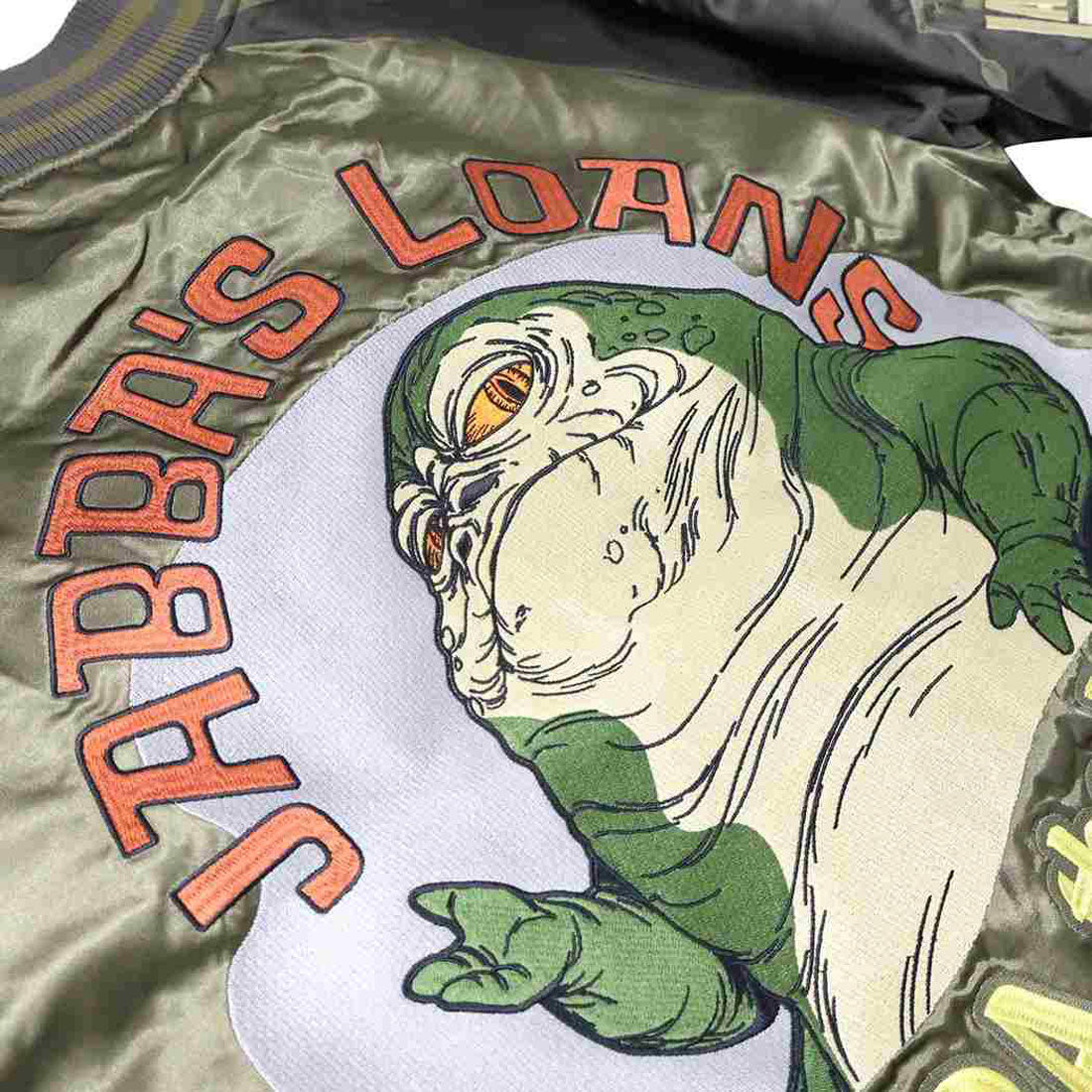 シネマコレクション cinemacollection スターウォーズ アウター スカジャン L ジャバ ザ ハット STAR WARS 丸眞 メンズ レディース ユニセックス オーバーサイズ キャラジャン キャラクター グッズ カーキ