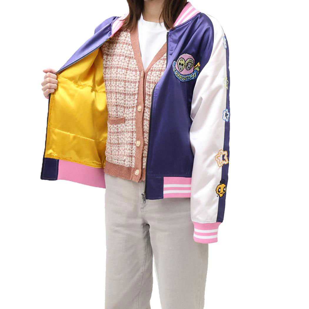 シネマコレクション cinemacollection たまごっち アウター スカジャン Lサイズ ドットたまごっち バンダイ メンズ レディース ユニセックス オーバーサイズ キャラジャン キャラクター グッズ マルチカラー
