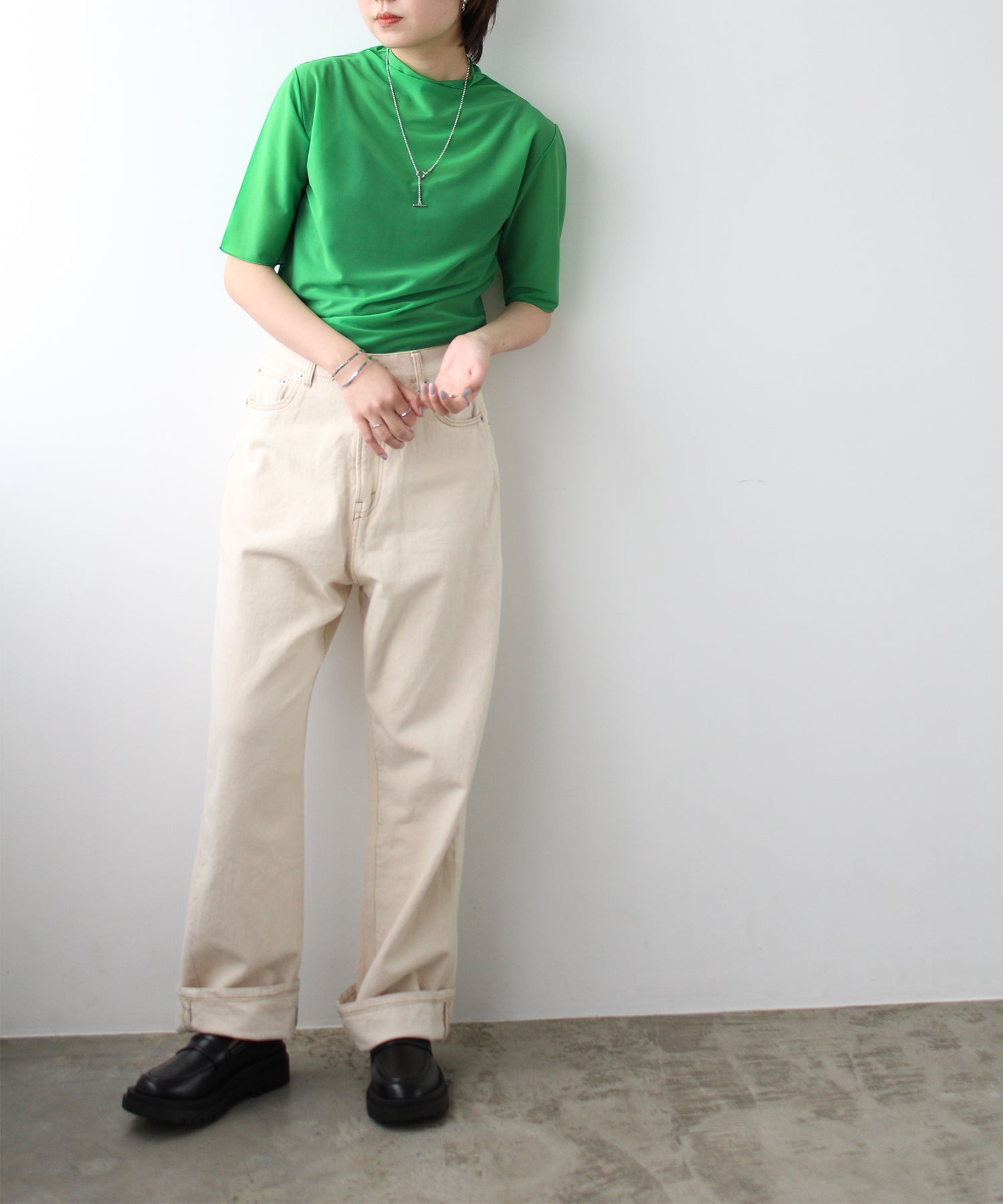 エヌエフ n.f. シアープチハイネックプルオーバー