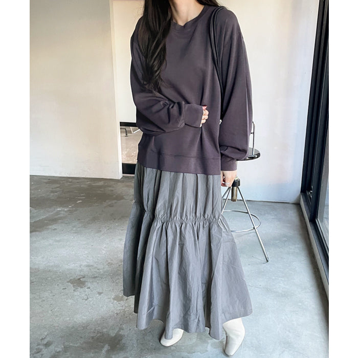 NF n.f. Front and Back 2WAY Sweat Docking Dress