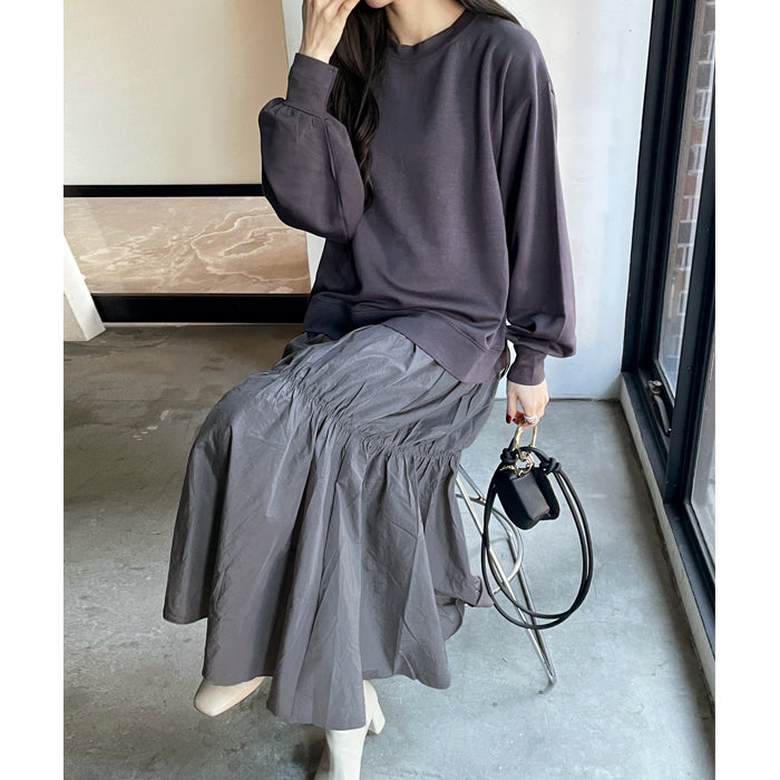 NF n.f. Front and Back 2WAY Sweat Docking Dress