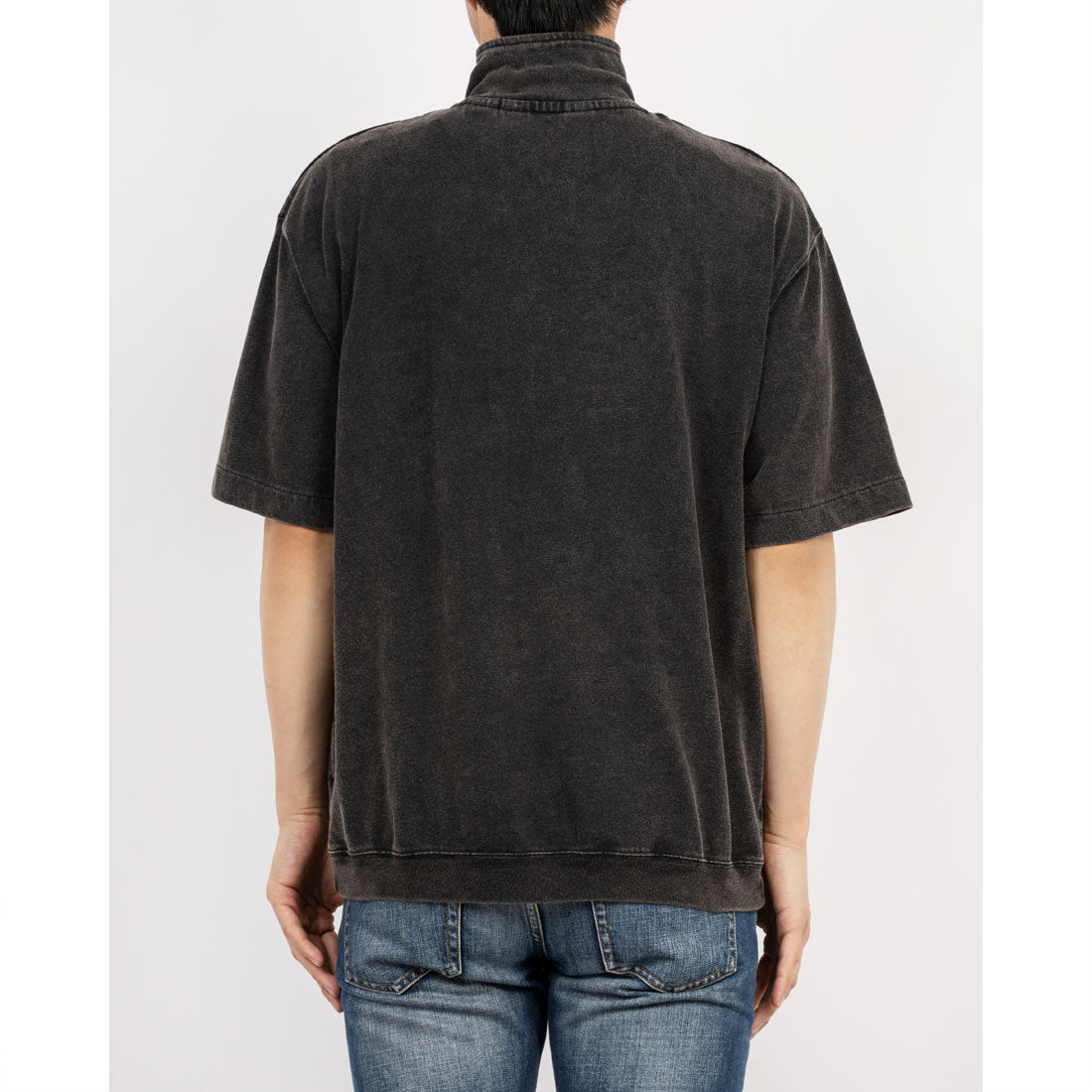 ベンデイビス BEN DAVIS BEN DAVIS ベンデイビス ハーフジップ パウダーブリーチ加工 （ブラック） ブラック
