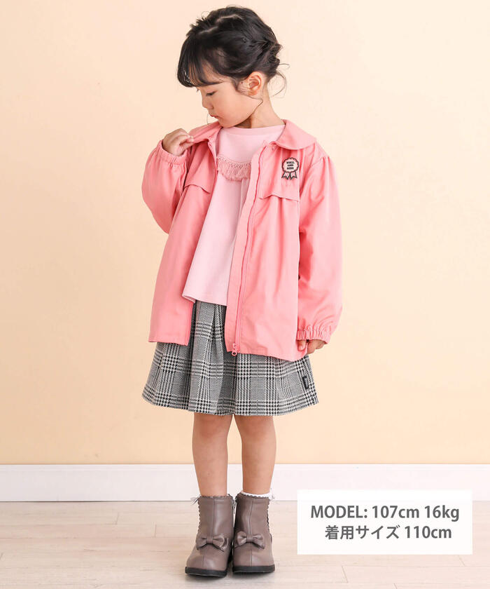 ノイユ エーム ベベ Noeil aime BeBe グログランフリース3WAYジャケット