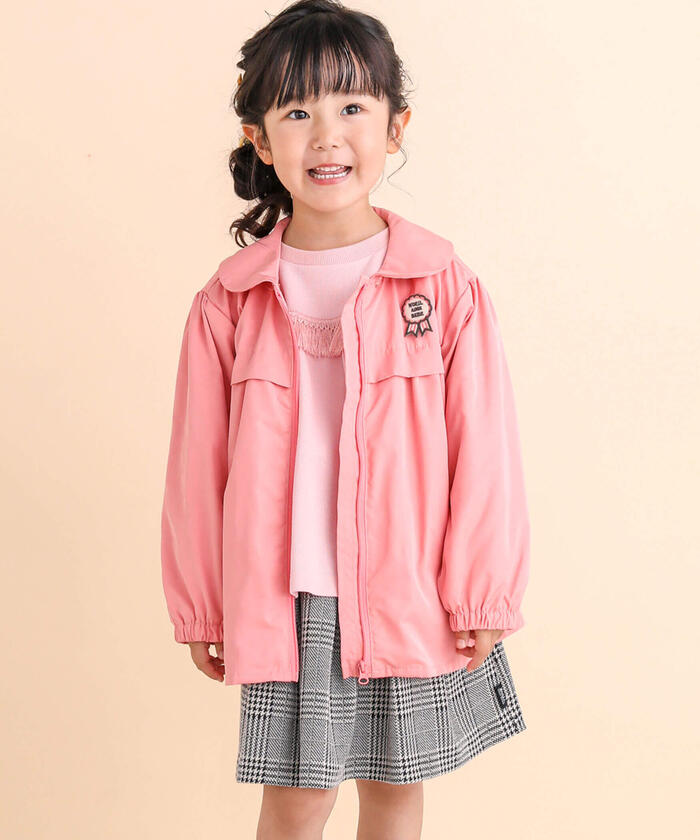 ノイユ エーム ベベ Noeil aime BeBe グログランフリース3WAYジャケット