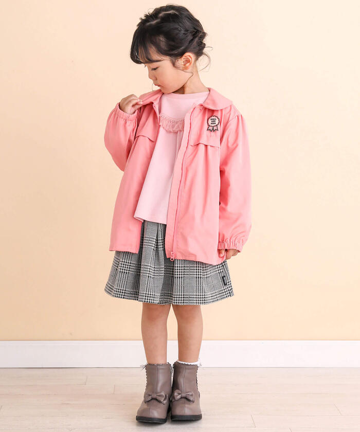ノイユ エーム ベベ Noeil aime BeBe グログランフリース3WAYジャケット
