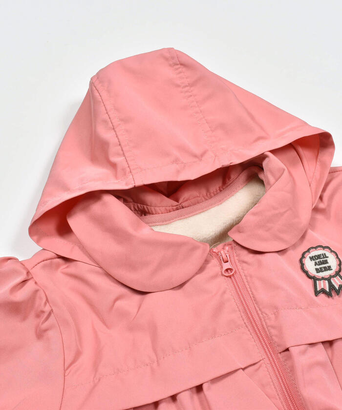 ノイユ エーム ベベ Noeil aime BeBe グログランフリース3WAYジャケット