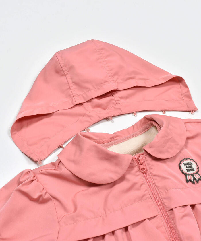 ノイユ エーム ベベ Noeil aime BeBe グログランフリース3WAYジャケット