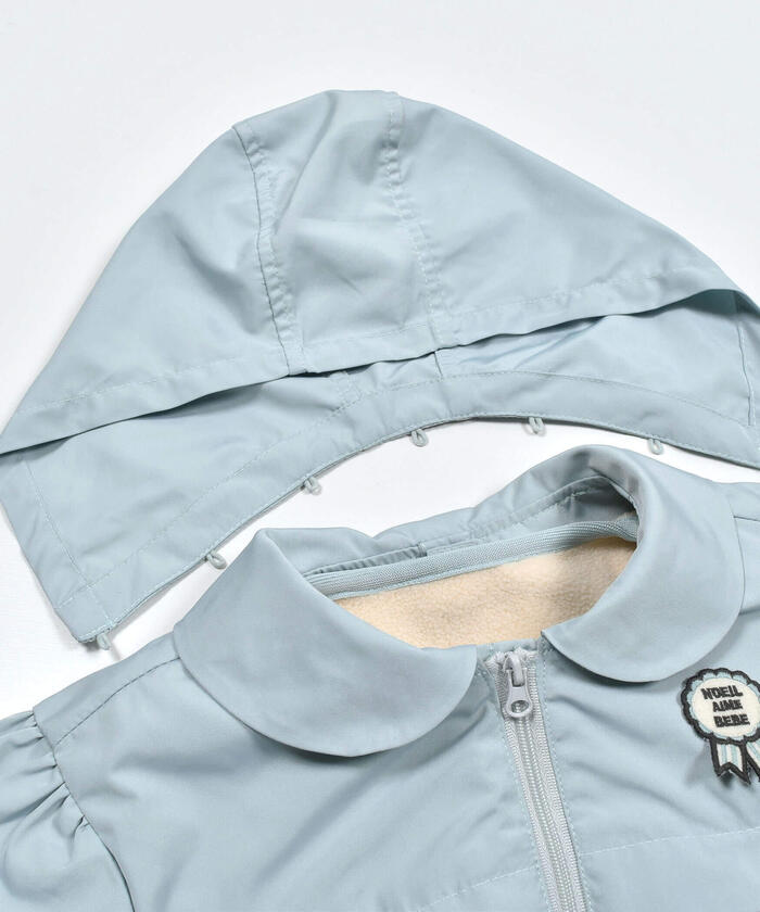 ノイユ エーム ベベ Noeil aime BeBe グログランフリース3WAYジャケット