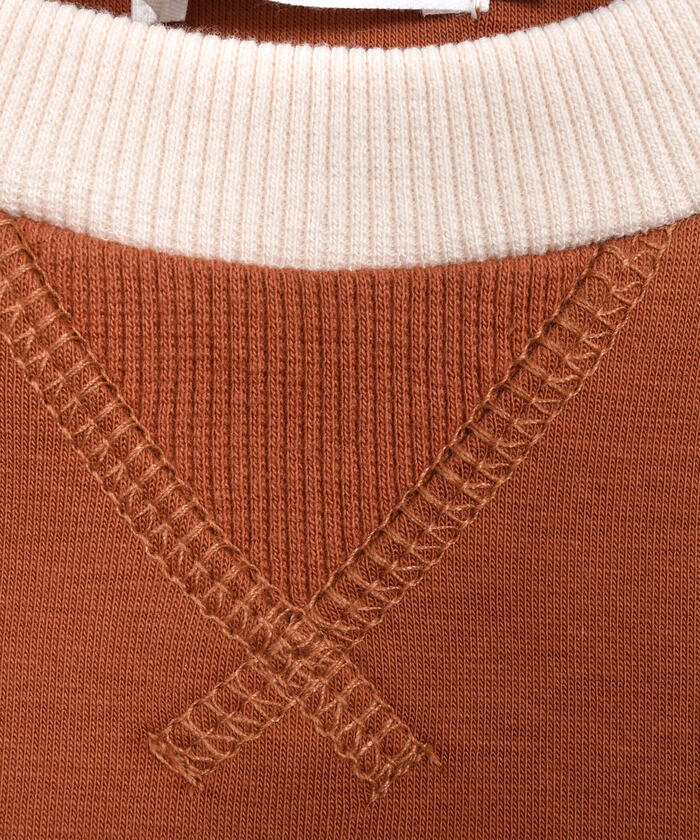 ノイユ エーム ベベ Noeil aime BeBe ダンボールニットDOG刺繍トレーナー