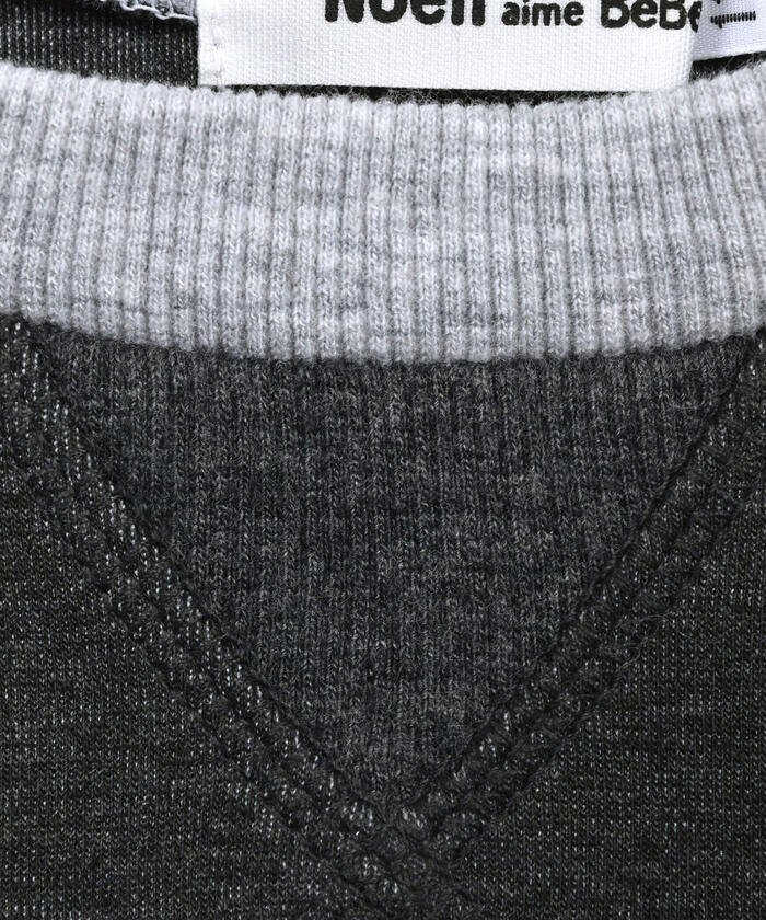 ノイユ エーム ベベ Noeil aime BeBe ダンボールニットDOG刺繍トレーナー