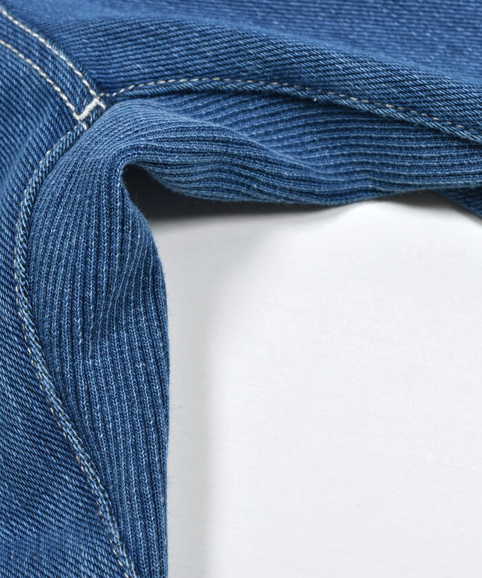 ノイユ エーム ベベ Noeil aime BeBe ニットデニムテーパードパンツ