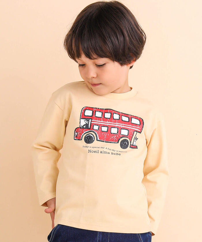 ノイユ エーム ベベ Noeil aime BeBe ロンドンバスTシャツ
