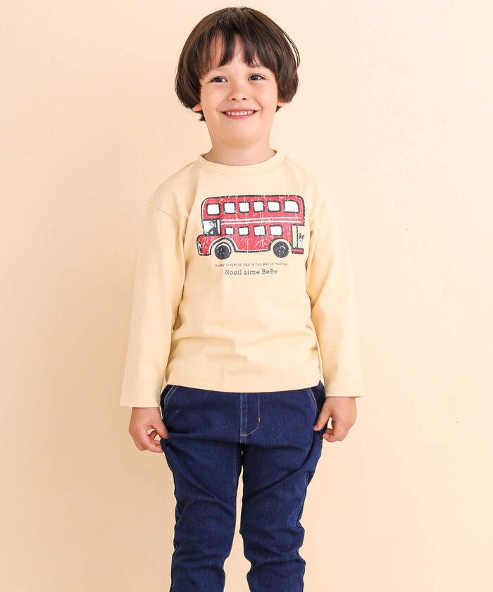 ノイユ エーム ベベ Noeil aime BeBe ロンドンバスTシャツ