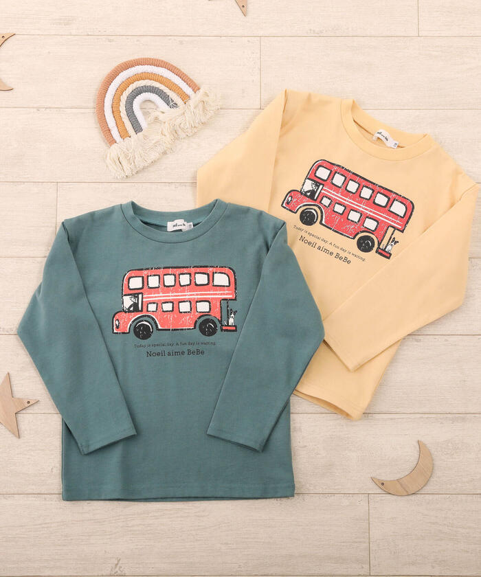 ノイユ エーム ベベ Noeil aime BeBe ロンドンバスTシャツ