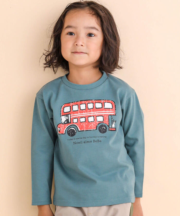 ノイユ エーム ベベ Noeil aime BeBe ロンドンバスTシャツ