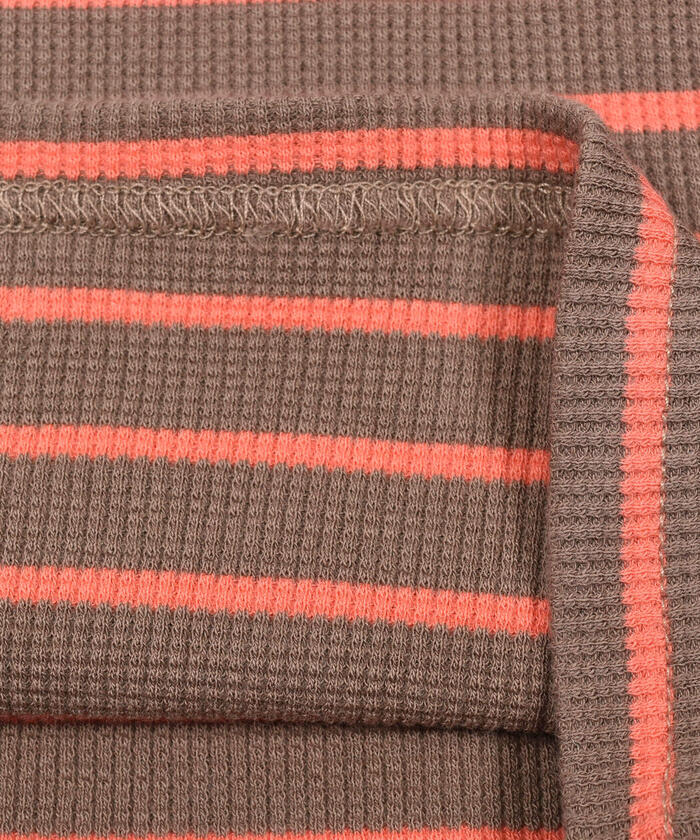 ノイユ エーム ベベ Noeil aime BeBe フラットカラーボーダーブラウスTシャツ