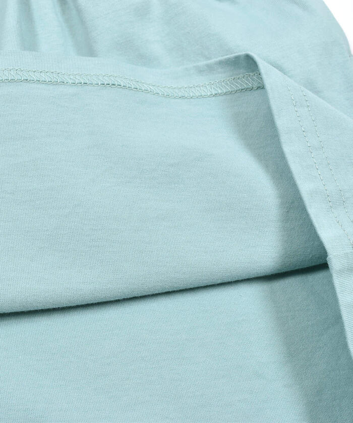 ノイユ エーム ベベ Noeil aime BeBe 【2点セット】ボーダーショートTシャツ＆ランニングワンピース