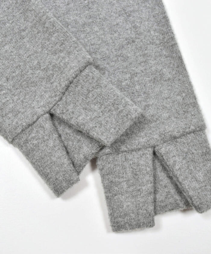 ノイユ エーム ベベ Noeil aime BeBe テレコ起毛スリット入りスパッツ