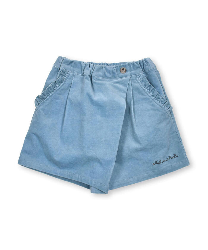 ノイユ エーム ベベ Noeil aime BeBe ストレッチコールラップキュロットパンツ